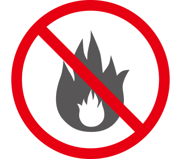 火気を絶対使用しないでください。